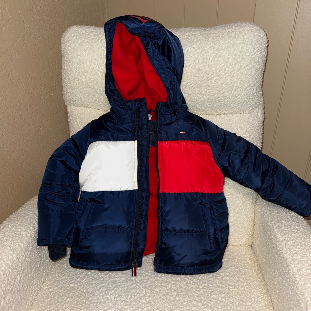 Tommy Hilfiger Kids' Colorblock Jacket - Navy, Red, White